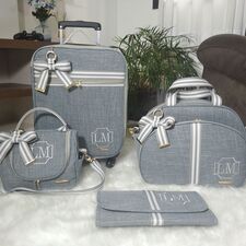 Kit Bolsas de Maternidade Cinza no Jardim Arpoador